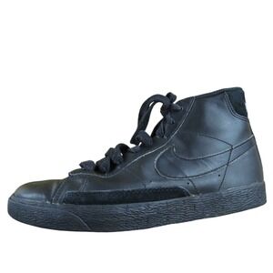 Nike Sneaker SB Blazer Mid Boys Y 3‎ Medium Athletic Black Leather Lace Up